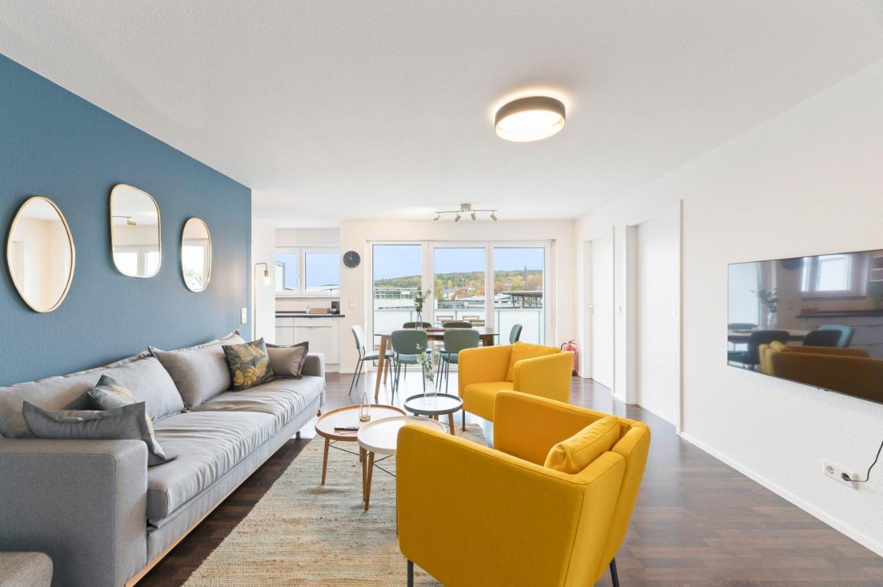 Design-Apartment - Kueche - Dachterrasse - Zentral Leinfelden-Echterdingen Luaran gambar