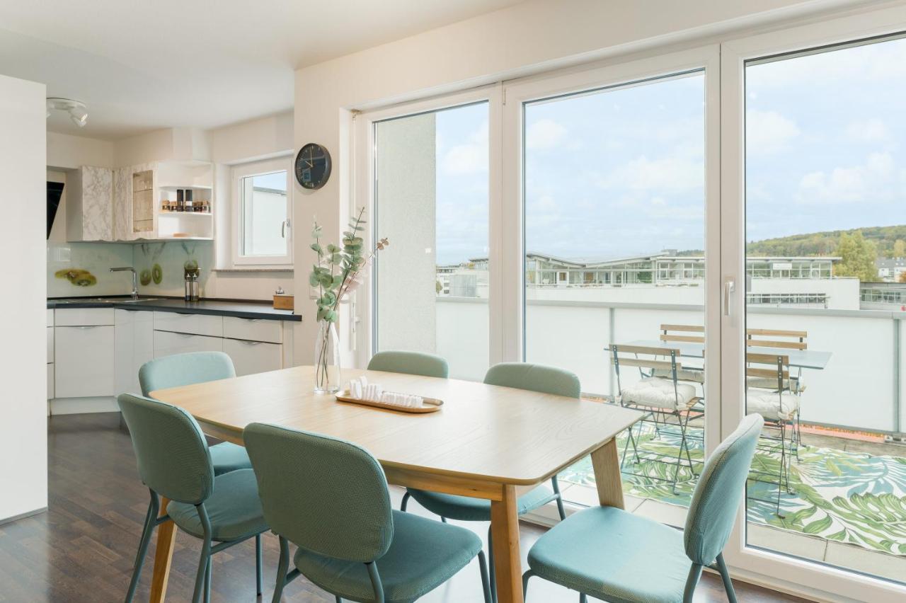 Design-Apartment - Kueche - Dachterrasse - Zentral Leinfelden-Echterdingen Luaran gambar