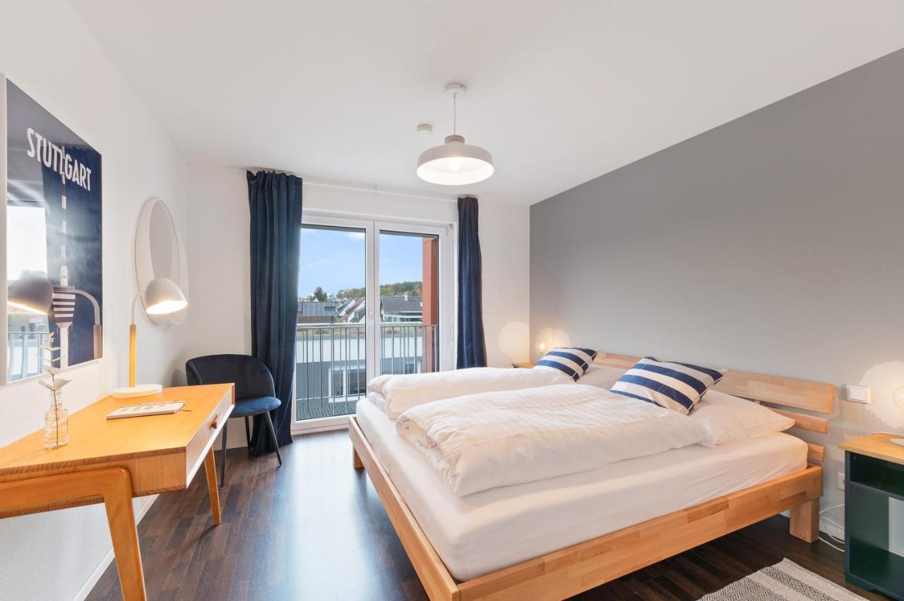 Design-Apartment - Kueche - Dachterrasse - Zentral Leinfelden-Echterdingen Luaran gambar