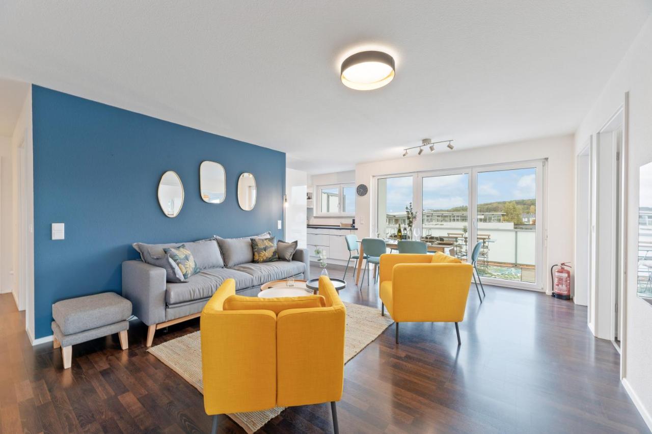 Design-Apartment - Kueche - Dachterrasse - Zentral Leinfelden-Echterdingen Luaran gambar